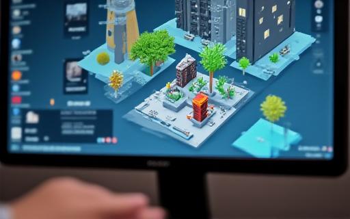 3D models and digital assets being integrated into a spatial mapping software